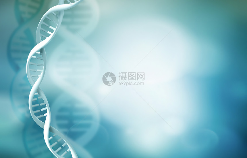 带有DNA片段的抽象科学背景基因微生物学形象的图片