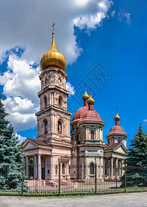 寺庙建造乌克兰第聂伯罗07182乌克兰第聂伯罗的管风琴和室内乐之家在阳光明媚的夏日乌克兰第聂伯罗的管风琴和室内乐之家欧洲背景图片