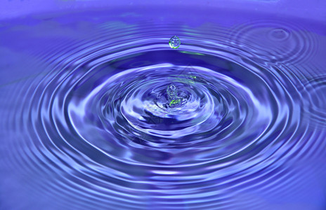 新鲜圆圈气泡紫色背景的抽象波浪水滴图片