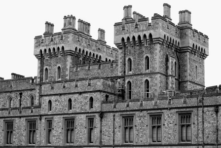明尼斯英国格兰温莎城堡伟大的窗户图片