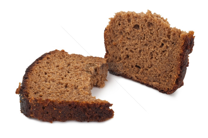 营养一块黑麦面包种小吃图片