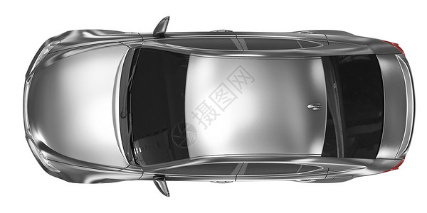 高惠勒汽车隔离在白色金属上有玻璃顶视图汽车隔离在白色金属上有玻璃顶视图3D渲染灰色的变暗实际设计图片