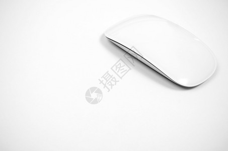 水平的白色桌面上鼠标控件黑的多于图片
