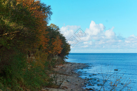 海边的秋天风景海边的秋天风景海边的秋天草滩美丽背景图片