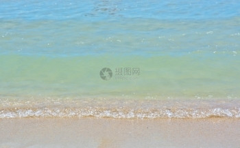 西班牙巴利阿里群岛马洛卡大干人背景或纹理的海滨颜色沙蜜和软蓝绿宝石平静的地中海夏天图片
