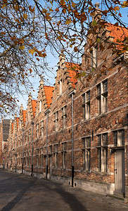 结构体市中心比利时布鲁日历史古建筑风景图片