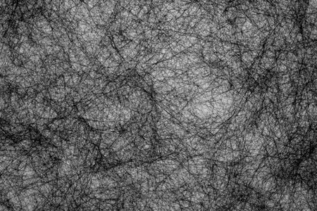抽象的手画白色背景上的黑纤维线抽象背景I几何的线条图片