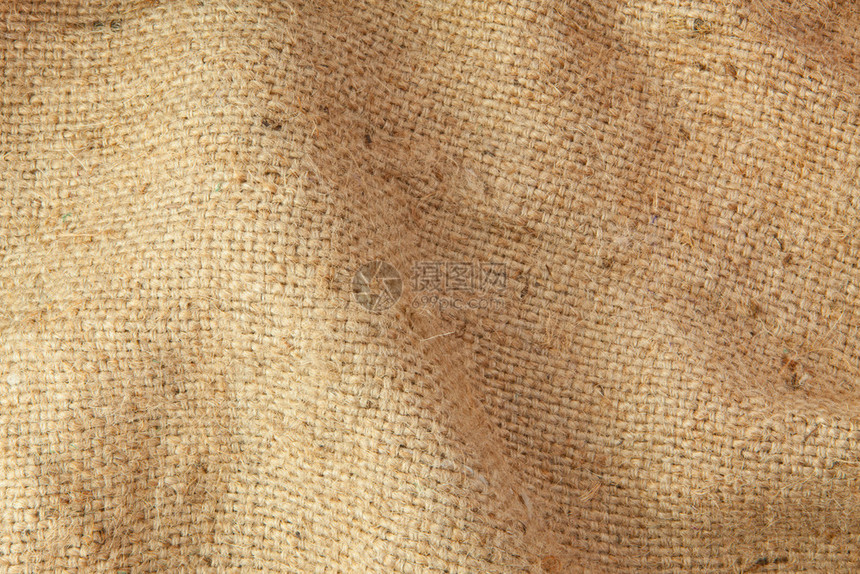 棕色的编织黑森州作为背景的短质麻袋解雇国图片