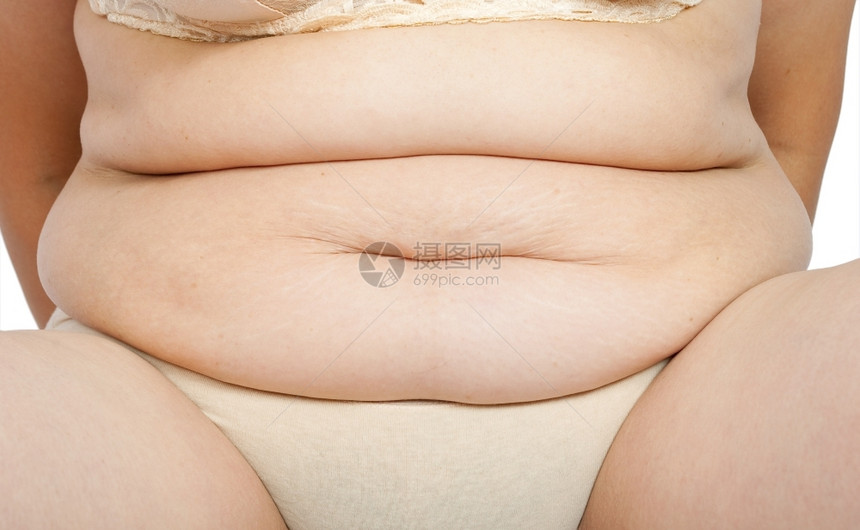 节食胃部有细胞炎的妇女内衣损失图片