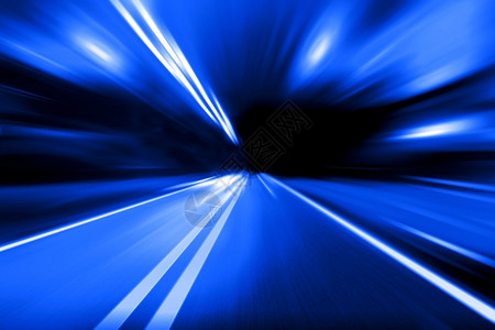 车辆高速公路夜间上的速度运动抽象图片