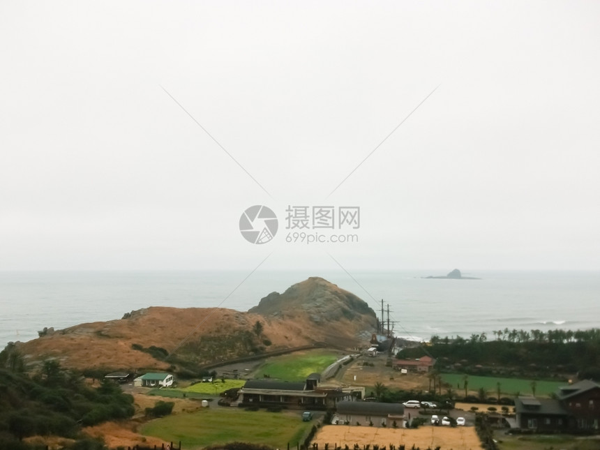 海韩国济州岛冬季风景教科文组织顶峰图片