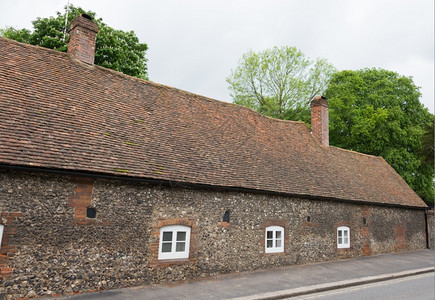小屋传统的旧英语村舍历史图片