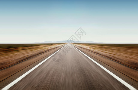 巷道速度天空夏日穿过干旱沙漠地带的沥青路自然设计图片
