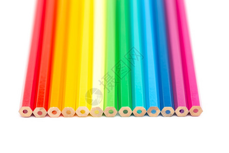 彩色木制铅笔背景图片