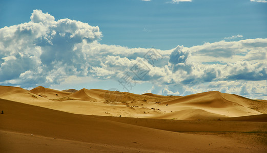 美丽明亮的风景优美蒙古沙精灵丘漠阳光明媚的日图片