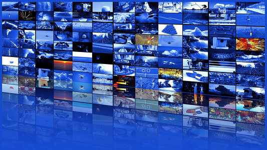 臭鼬大型多媒体视频墙宽屏幕网络流媒体电视节目沟通收藏大学设计图片