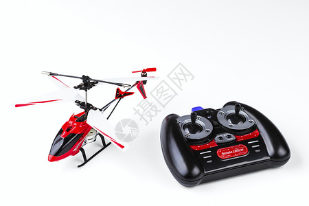 陀螺仪航展游戏直升机无线电控制型直升机面板隔离在白色背景上的控制面板图片