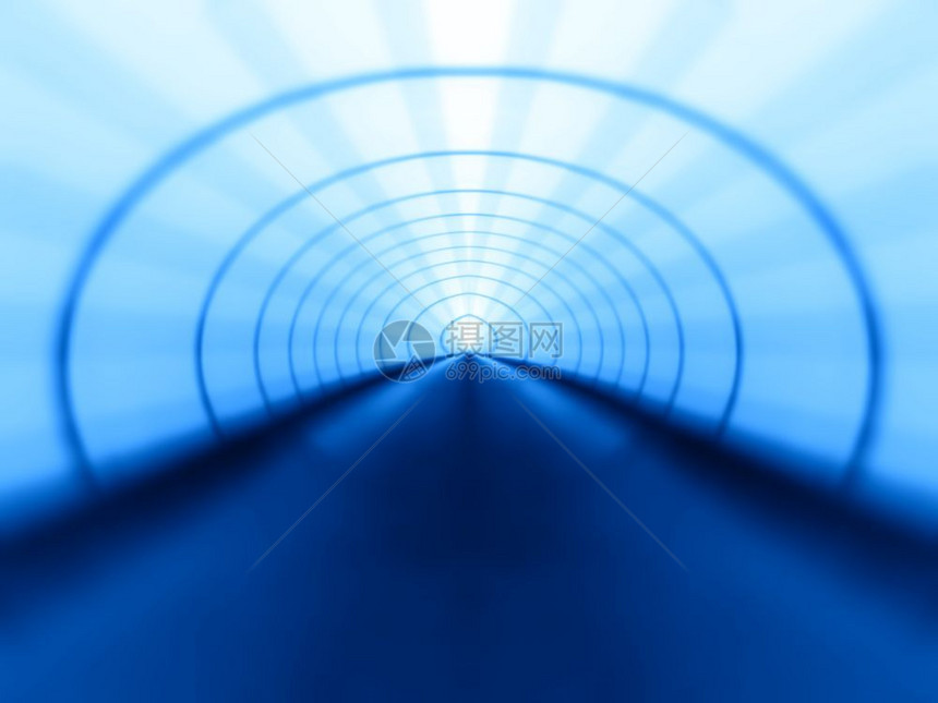 高速公路水平蓝色虚拟隧道插图背景水平蓝色虚拟隧道插图背景生动方向图片