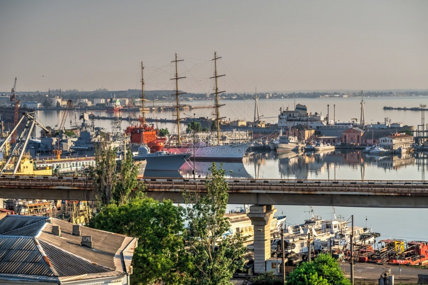 实际的奇迹镇乌克兰奥德萨Odessa0632乌克兰奥德萨Odessa实际港口景象图片