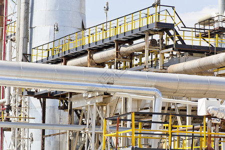 行业制造石油工厂的业管线全球烟囱图片