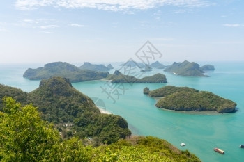 旅行苏梅岛丁字裤Angthong海洋公园泰国苏拉塔尼市KohSamui背景图片