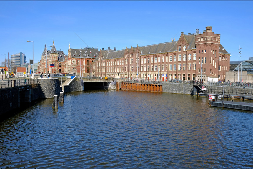 荷兰阿姆斯特丹中心站荷兰央户外车欧罗巴图片