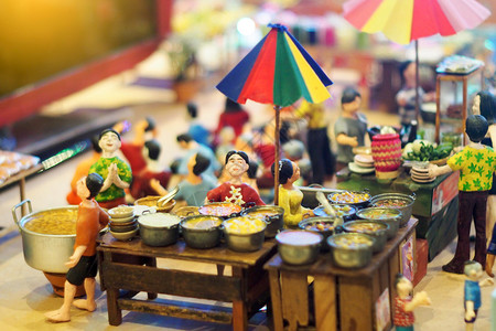 庆典旧市场销售各种粮食微型品的老市场亚洲贸易图片