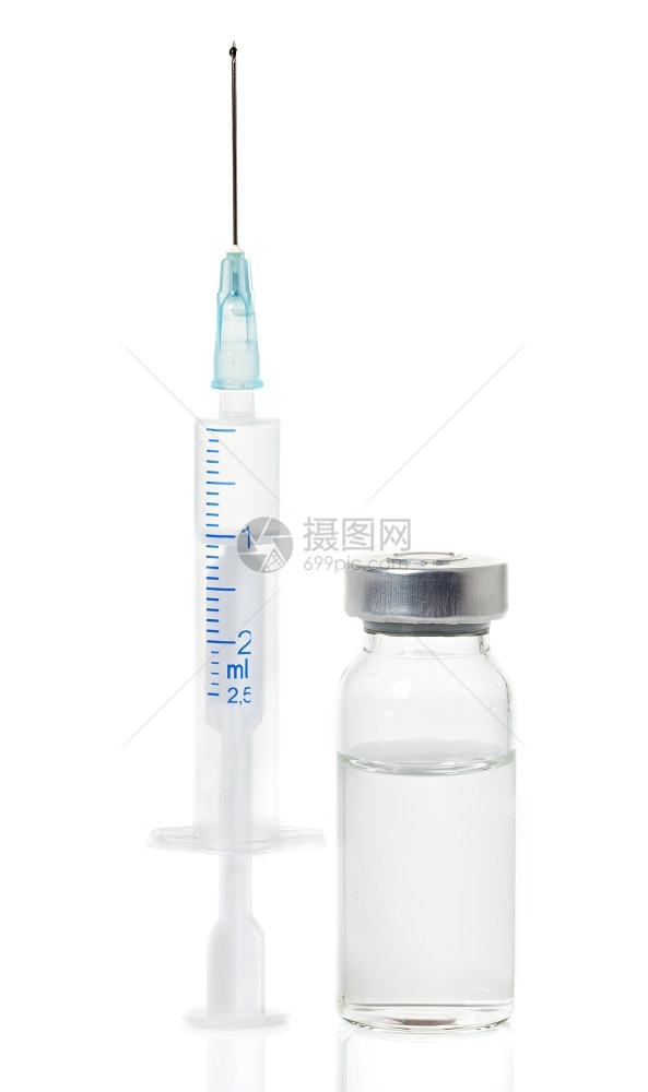 疫苗和注射器图片