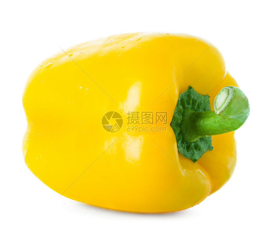 沙拉黄胡椒单身的绿色图片