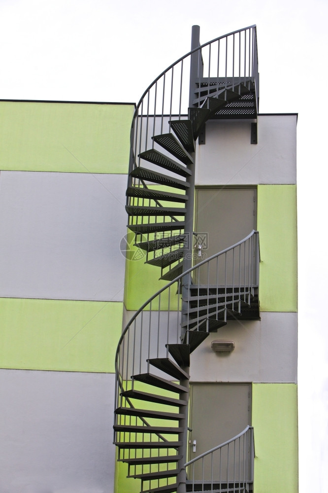 现代楼梯外部欧洲建筑学火现代的图片