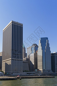 金融的新地标纽约市天线和街头观景图片