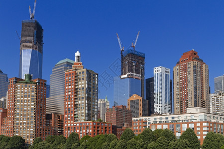 纽约市天线和街头观景建造约克美国图片
