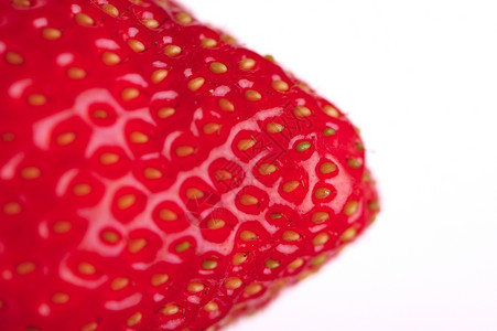 果汁甜点白色背景的草莓新鲜可口图片