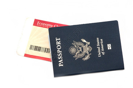 休假和旅行的护照登机证标志离开航程假期图片