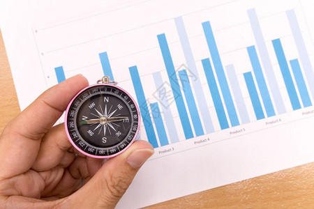 目的标统计指南和商务图金融概念图片
