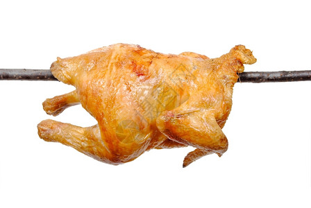 烤串上的炸鸡吃卡路里烹饪背景图片