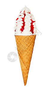 草莓冰淇淋雪糕图片