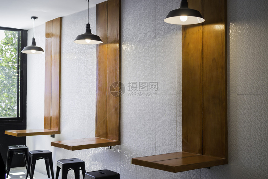 电的优雅长方形现代家具内含咖啡店股票照片图片