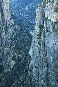 灰狗绿色新发现的峡谷和旅游区东安塔利亚斯远足图片