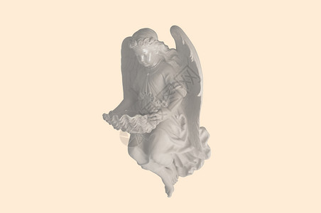 恋情AngelicCupid雕像古老的回溯效果风格图片丘比特天上图片