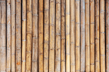 竹布墙或栅栏背景复古的有质感植物图片
