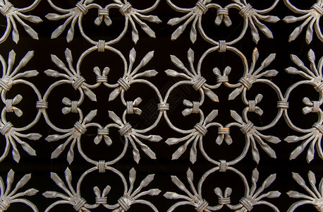 绫金属门装饰空间的金属铸铁元件复制墙纸图片