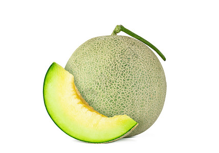 可口的绿色哈密瓜图片