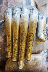祈祷佛教徒泰国白像的一掌大雕幽思高清图片