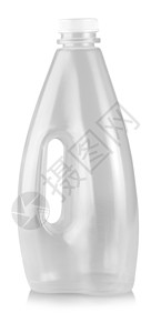 透明塑料瓶白色手柄的空塑料瓶健康剪裁单身的设计图片