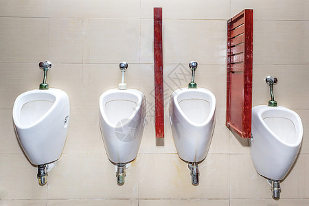 冲洗公共厕所中白色瓷小便系列奢华夹具图片