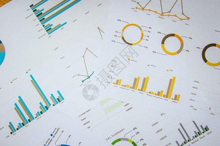 业务文件财图表数字的平衡信息图片