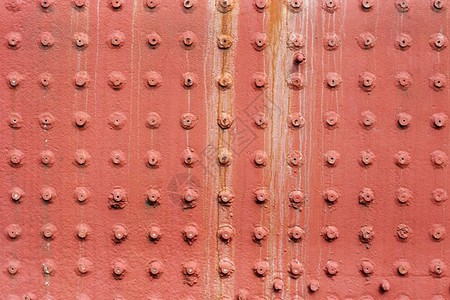 事物背景和纹理旧的金属壁板面有动脉接缝工业抽象金属壁面工业式墙行图片