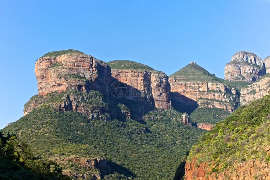 植物群BlydeRiverCanyon和在南非Mpummalanga的三个河谷风景优美龙达维尔图片