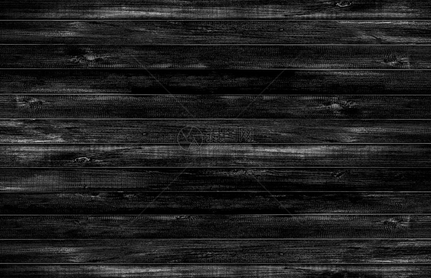黑木地板纹理背景摘要黑色背景木本型样板设计空白墙粗糙的黑色图片